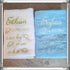 Serviette souvenir tableau de naissance personnalisée 50x100cm ou 70x130cm avec prénom brodé: 8 couleurs